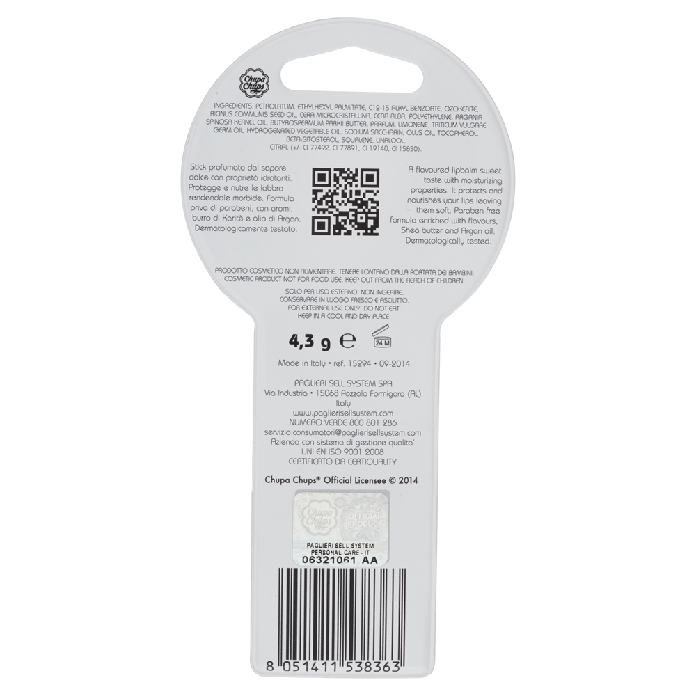 Chupa Chups Balsamo labbra idratante arancia 4,3 g